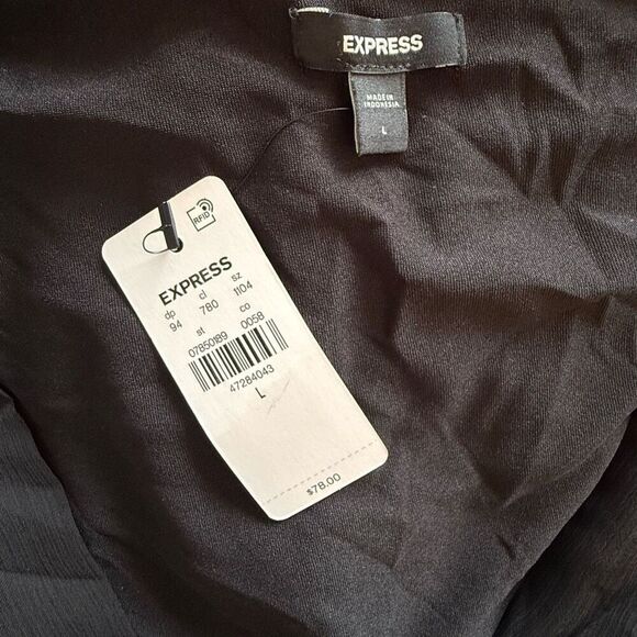 Express size large black dress new with tags - Picture 4 of 4